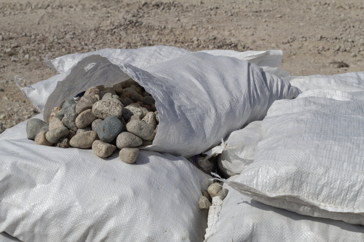Bagged 1-2" Salt and Pepper River Rock