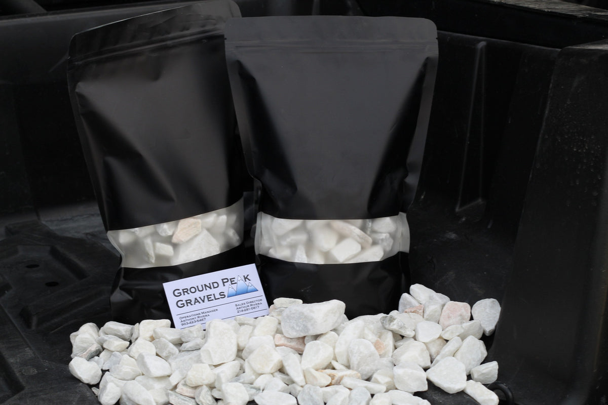 Washed Snow White Marble 5lb Bags