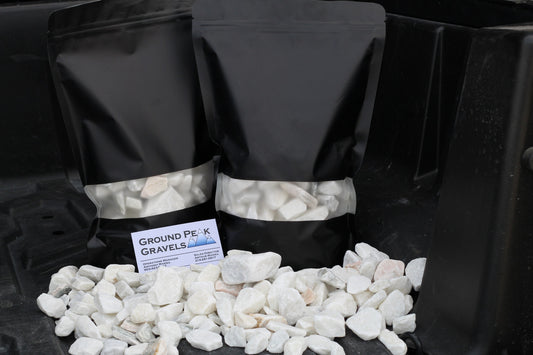 Washed Snow White Marble 5lb Bags